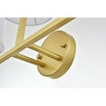 thumbnail image 3 of Colson 3 light Brass and Clear Bath Sconce, 3 of 6