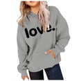 thumbnail image 4 of LUOGENLI Hoodies Sweatshirts for Girls Size 78 Print Hooded Long Sleeved Hoodie for Girls Girls Sweatshirts Size 6 Preppy Sweatshirts for Girls Grey 8-10 Years, 4 of 4