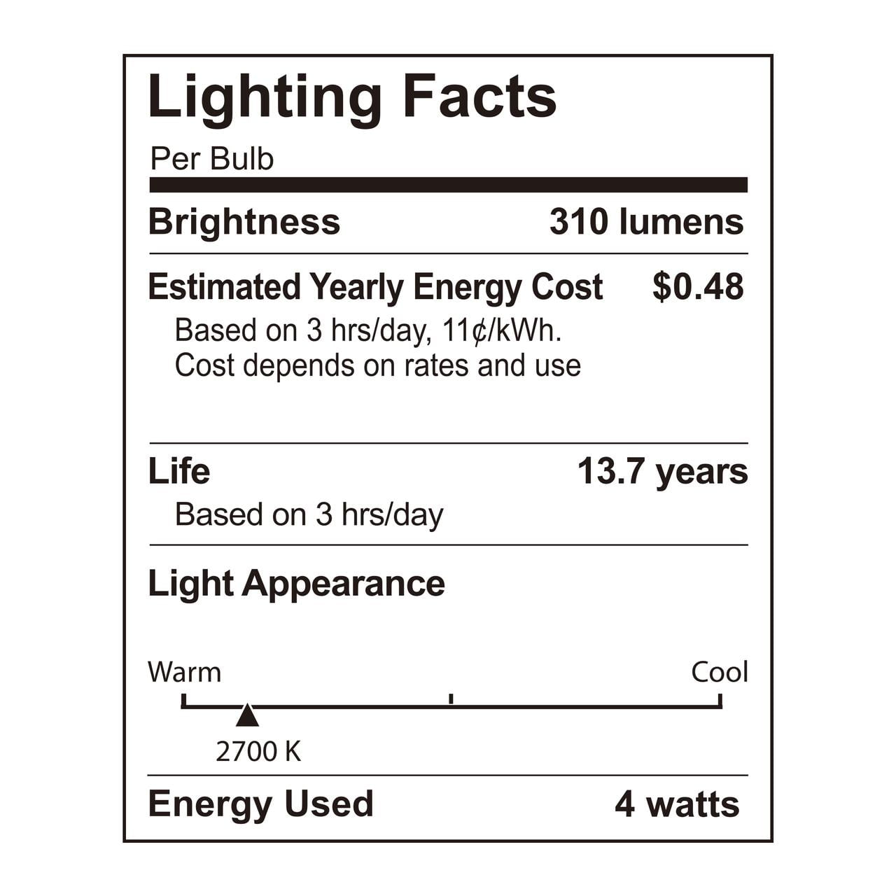 (2 pack) Better Homes & Gardens A19 LED Vintage Light Bulb, 4 Watts (40W Equivalent), Soft White, Thin Filament, E26, 2PK