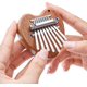 thumbnail image 1 of Mini piano de pulgar Kalimba de 8 teclas, regalo para niños principiantes, exquisito adorno de piano de dedo para árbol de Navidad (amor), 1 of 4