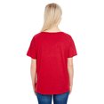 thumbnail image 2 of Threadfast Ladies' Triblend Fleck Short-Sleeve V-Neck T-Shirt, 2 of 3