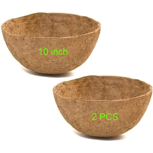 Coco Liners for Planters,Round Basket Shaped Coconut Fiber Replacement