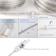 thumbnail image 5 of JUNWEN Luces de cuerda LED de 40 pies para exteriores, blanco cálido, conectables, impermeables, 110 V, 432 LED, iluminación de cuerda LED flexible para pasarelas, patios, jardines, cercas, porches, d, 5 of 5