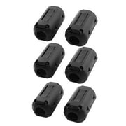 Unique Bargains 6Pcs 9mm Dia USB Cable Noise Magnet Ferrite Core Wire Clip Black