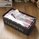 thumbnail image 2 of Ferric Tissue Box Cover Retro Napkin Holder Decorative Tissue Paper Container Union Jack Blue 8.4" x 4.5" x 2.8, 2 of 3