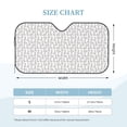 thumbnail image 3 of Bingfone Cute Rabbit Car Windshield Sunshade,Sun Foldable Sun Shield Sun Visor for Car - Small, 3 of 8