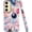 Collage Preppy, variant on Aesthetic Lily Phone Case for Samsung Galaxy S25 5G Case Pink Flower Floral Pattern Design Case for Girls Women, Hybrid 2 Layer Hard Shell Silicone Protective Funda for Samsung S25 6.2 Inch