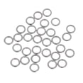thumbnail image 1 of jinwen 30 Pcs Canne à Pêche en Acier Inoxydable s Matériel Terminal Rond Bouillette Appât m, 1 of 5