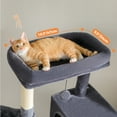 Pefilos 56" Multi-Level Cat Tree Tower for Large Cats with Top Perch, Hammock, Climbing Ladder and 2 Condos, Cat Tree House for Multiple Cats, Dark Gray Pefilos 56" Multi-Level Cat Tree Tower for Large Cats with Top Perch, Hammock, Climbing Ladder and 2 Condos, Cat Tree House for Multiple Cats, Dark Gray
