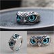 thumbnail image 2 of Jumpingount Hermoso anillo de búho de ojo de demonio Retro Vintage Animal anillos abiertos anillos de dedo ajustables fiesta aniversario Ropa, zapatos y accesorios Miscelánea, 2 of 6