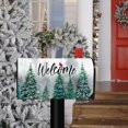 thumbnail image 6 of Winter Welcome Pine Tree Fabric Welcome Mailbox Cover Magnetic Standard 21x18inch, Cardinal Snow Green Forest Christmas Red Bird Decorative Post Letter Box Decoration Wrap Decor for Garden Yard, 6 of 6