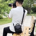 thumbnail image 3 of Portable Camera Bag Anti-shock Single Shoulder Camera Bag Wear-Resistant Sling Camera Backpack for Nikon D40 for DSLR/SLR Camera Black, 3 of 6
