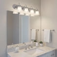 thumbnail image 4 of 5338CHS Kichler Lighting 4 Light Bath Vanity Approved for Damp Locations - with Traditional inspirations - 8 inches tall by 30 inches wide-Chrome, 4 of 6