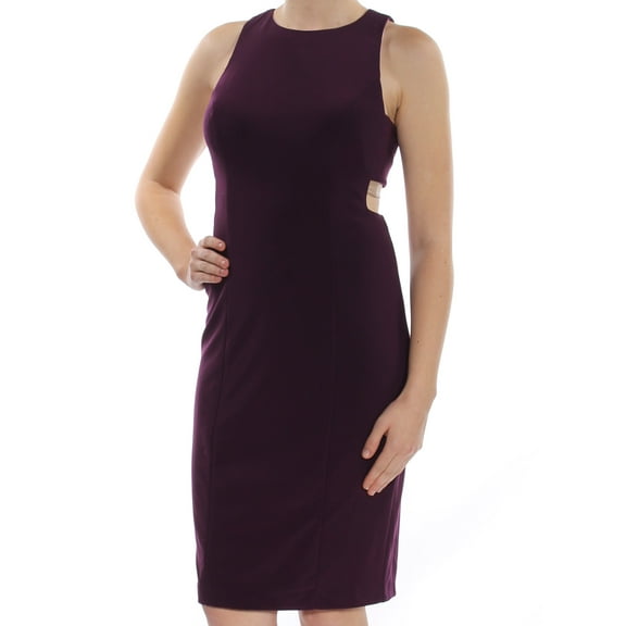 BETSY & ADAM $179 Womens New 1291 Purple Cut Out  Body Con Dress 8 B B