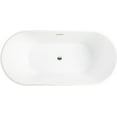 thumbnail image 4 of Vanity Art 68" Acrylic Freestanding Soaking Bathtub, 4 of 8