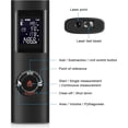 thumbnail image 2 of Laser Range Finder 0.05-30m to 60m, Portable Digital Laser Measure Measure Distance Area Volume/Pythagoras Function/IP54/LCD Backlight/Rechargeable, 2 of 3