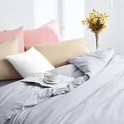 Debonair 1800 Count Double Brushed Microfiber Envelope Pillowcases Set of 2(Standard 20 X 25, White)