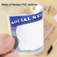 thumbnail image 7 of Sylvtty 10/20 Pcs Social Security Card Sleeves Transparent Medicare Card Protector Water Resistant Clear PVC Card Holder for ID Debit Credit Card, 7 of 7
