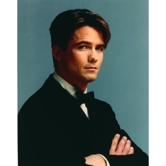 Billy Campbell in Tuxedo Blue Background Portrait Photo Print (24 x 30)
