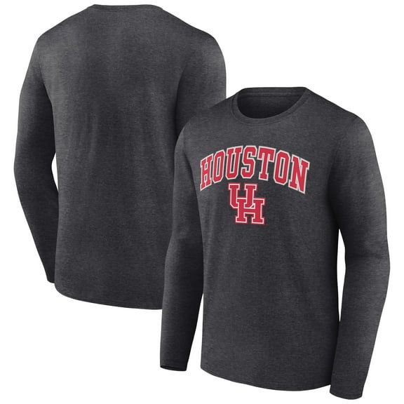 Men's Charcoal Houston Cougars Campus Long Sleeve T-Shirt