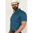 thumbnail image 2 of Rank 45 Men's 45&Reg; Interlock Plains Abstract Geo Print Short Sleeve Medium Blue, 2 of 4