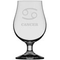thumbnail image 1 of Zodiac Symbol Etched Glencairn Crystal Iona Beer Glass Cancer, 1 of 1