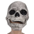 thumbnail image 1 of Máscara de cosplay, máscara de calavera de Halloween, máscara de disfraz completo, máscara de látex, diseño elevado, 1 of 8