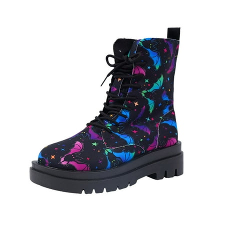 

Cowgirl Boots Cowboy Boots for Women Women s Winter Fashion Themed Printed Lace Up Mid Calf Boots Casual Comfort Boots Ladies Fahion Dress Tall Boots