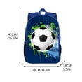 thumbnail image 2 of Ohufall Blue Printed Lightweight School Backpack For Students High Capacity Sports Travel Backpack, 2 of 2