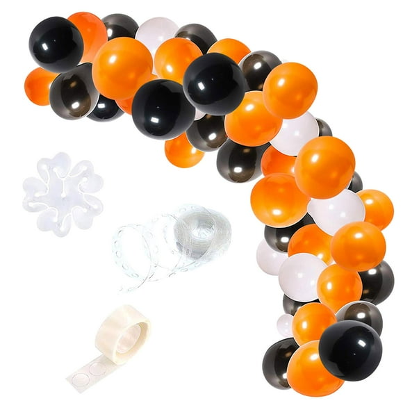123 Pcs Of Halloween Arched Letters Colorful Latex Balls Party Decorations
