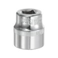 thumbnail image 3 of 3/8-inch Drive 19mm 6-Point Shallow Socket, Cr-V Steel Socket, 3 of 5