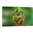 thumbnail image 1 of ARTCANVAS Chameleon Home decor Canvas Art Print - Size: 26" x 18" (0.75" Deep), 1 of 9