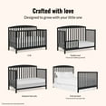 thumbnail image 6 of Dream On Me Odelle 5-in-1 Convertible Crib, Converts from Baby Crib to Toddler Bed, Daybed, Kids Bed and Full Size Bed, Three Adjustable Mattress Heights, Matte Black, 6 of 10