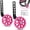 Pink, variant on Huryfox 1 Pair Training Wheels for Bike,12/14/16/18/20 inch Bicycle Assist Safety Flash Wheel