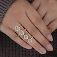 thumbnail image 6 of Cora Jewellery 2.72CT Oval Moissanite Enagagement Ring for Women, 18K Yellow Gold, 6 of 8