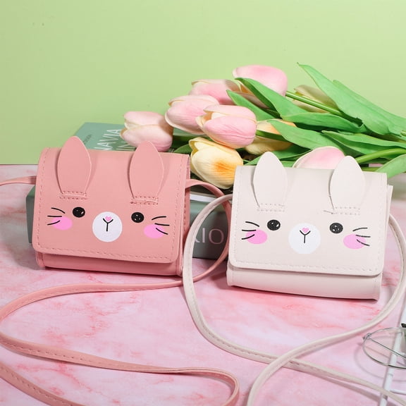 OULII Bunny Purse For Girls Assorted Color Pu 2Pcs School Shoulder Design Women