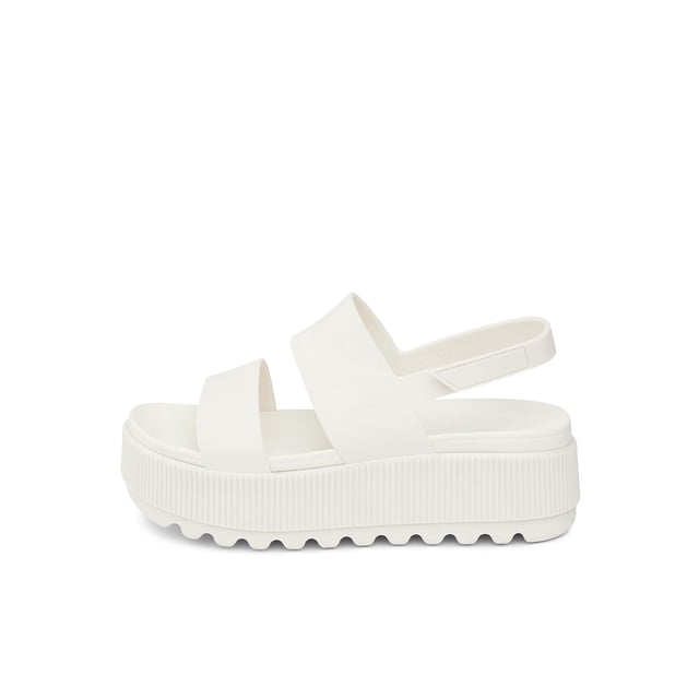 Sandalia Plataforma Water Vista para Mujer REEF Blanca Ajustable