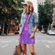 thumbnail image 4 of Balery Purple Glitter Vestidos de verano para mujer con estampado: vestido holgado sin mangas, vestido playero informal y cómodo para días calurosos., 4 of 7