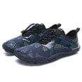 thumbnail image 4 of LJEFF Men Water Shoes, Breathable Non-Slip Quick Dry Lightweight Trail Beach Aqua Sneakers Dark Blue, 4 of 9