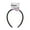 Black, variant on Goody Soft Padded Headband, All Day Comfort, Black, 1 Ct