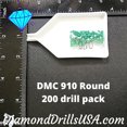 thumbnail image 2 of DMC 910 ROUND 5D Diamond Painting Drills Beads DMC 910 Dark Emerald Green, 2 of 3