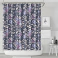 thumbnail image 2 of Floral Shower Curtain Watercolor Botanical Bathroom Decor Rustic Flower Design Fabric Bath Curtain for Tub Country Style Home Accessories with Hooks，72x84in(180*210cm), 2 of 5