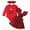 R001-Red, variant on NOLDARES Newborn Infant Baby Girl Dress Clothes Winter Outfits Top Romper Overalls Dresses Suspender Skirt Set for Girls(Red,6-9 M)