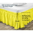 thumbnail image 5 of SGI Bedding 14 Inch Wrap Around Bedskirt | Microfiber Wrap Around Bed Skirt | Fade-Resistant, Wrinkle-free, Anti-static, Decorative, Extra Storage Space, Clutter-Free | Alberta King, Yellow, 5 of 8