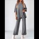 thumbnail image 5 of Traje Informal de Dos Piezas para Mujer, Ideal para Viajes y Vacaciones. Gris Oscuro M, 5 of 9