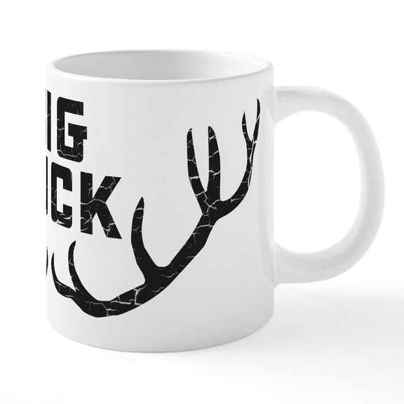CafePress - Big Buck - 20 Oz White Ceramic Mega Mug