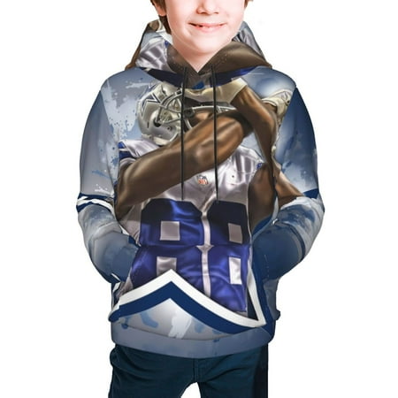 DCC_Cowboys Full width hooded hoodie for teenagers for Boys and Girls Sports Football Team Logo for Baseball Fans Gifts