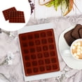 thumbnail image 3 of Moldes de cubitos de hielo congelado de silicona 2 unids Moldes de chocolate con hielo (café), 3 of 6
