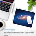 thumbnail image 3 of Nebula Small Computer Mouse Pad - Personalized Galaxy Design, Non-Slip Rubber Base, Compact and Stylish for Office Use, Perfect Gift, 3 of 6