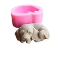 thumbnail image 1 of Moldes para velas de silicona para perros 3D, moldes para jabón para cachorros, moldes para hornear pasteles de chocolate, moldes para pasteles y perros (1 unidad), 1 of 5